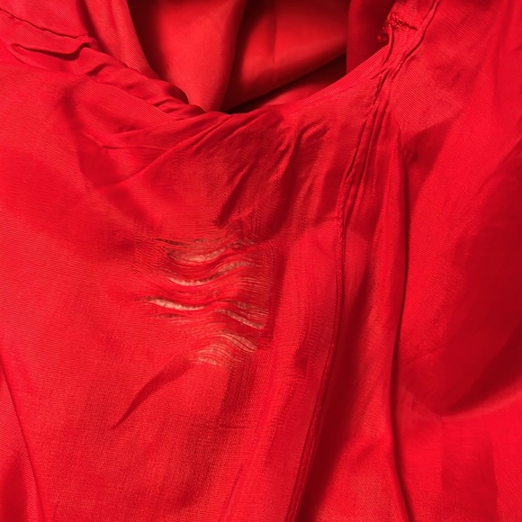 Vintage Sz 8 Lizsport Red Wool Blazer Jacket, Lined - Picture 10 of 12